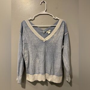 Sundance V Neck Burn Out Style Top Size Small